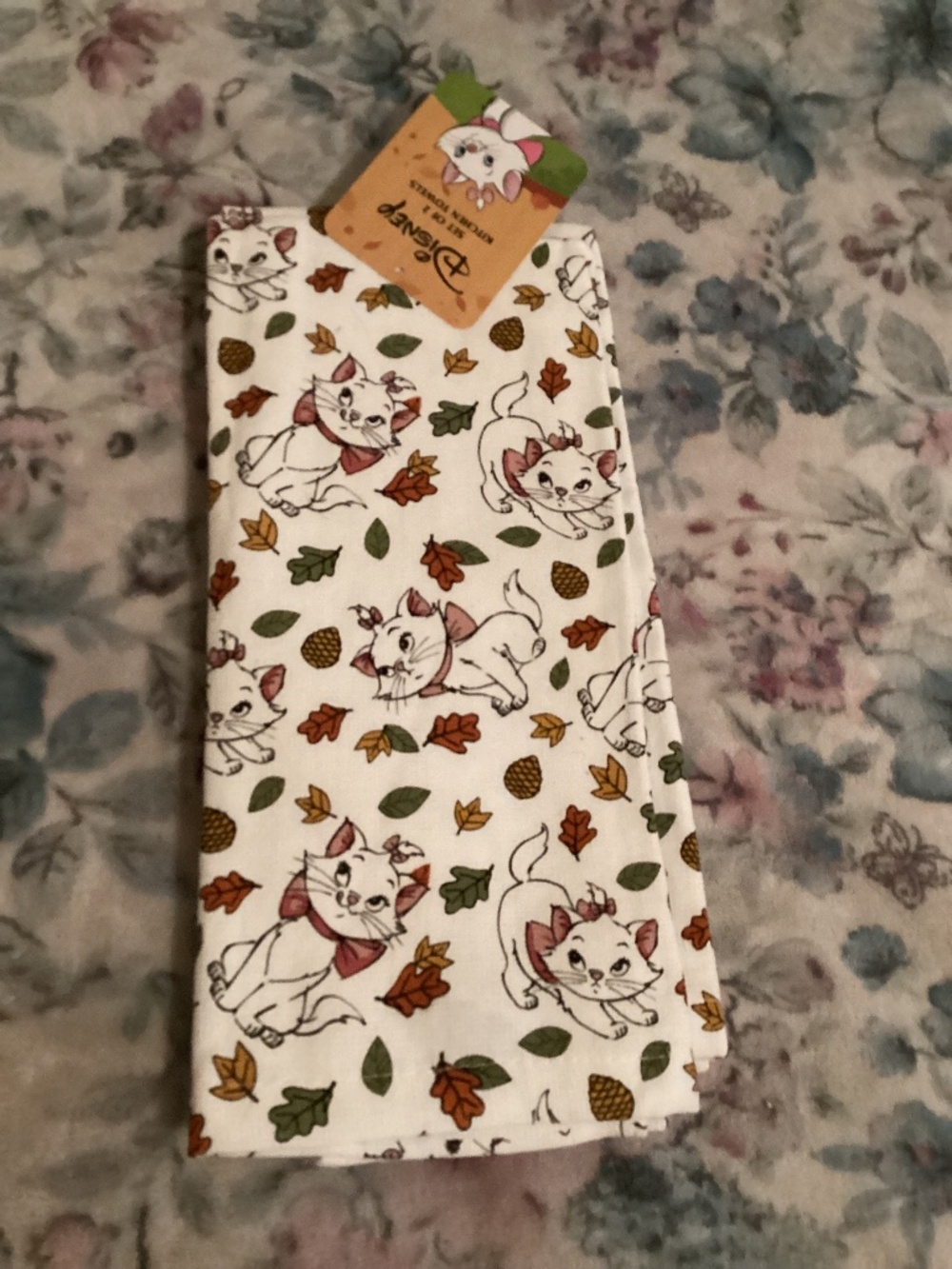 New Autumn Disney Aristocats Kitchen Towels -2 pack